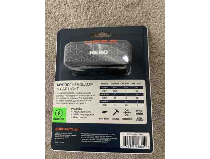 Sugoi Fusion Core Zip Running Top plus Nebo Head lamp