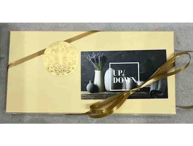 Upstairs Downstairs $100 GC + Solar LED bird feeder