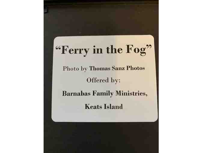 Framed photograph and Gift basket