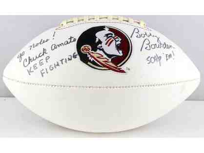 Bobby Bowden/Chuck Amato FSU Signed Football