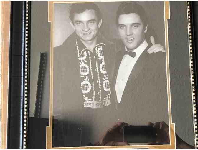 Johnny Cash and Elvis Pressley Presentation Piece. 'The Man in Black and The King'