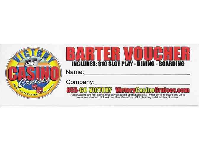 Victory Casino Cruises-Five (5) Vouchers for boarding, a la carte dining and $10 slot play