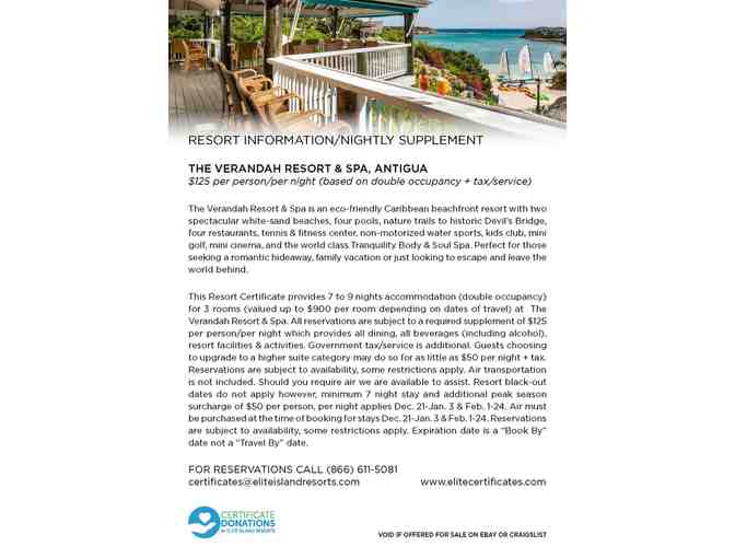 Elite Island Resorts - The Verandah Resort and Spa, Antigua- All Ages