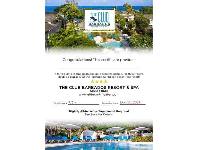 Elite Island Resorts - The Club Barbados Resort and Spa, Barbados- All Adult