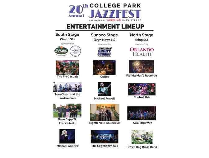 VIP Table for 10 at College Park JazzFest