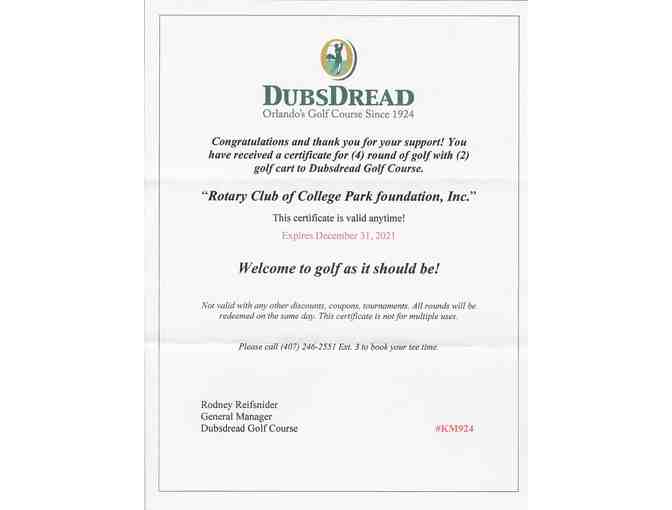 Round of Golf for Four (4) with Cart at Dubsdread Golf Course