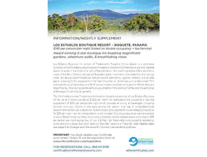 Elite Resorts- Los Establos Boutique Inn, Panama
