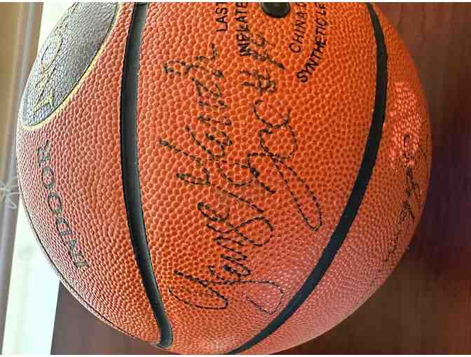 Signed Basketball with Hall of Fame Signatures