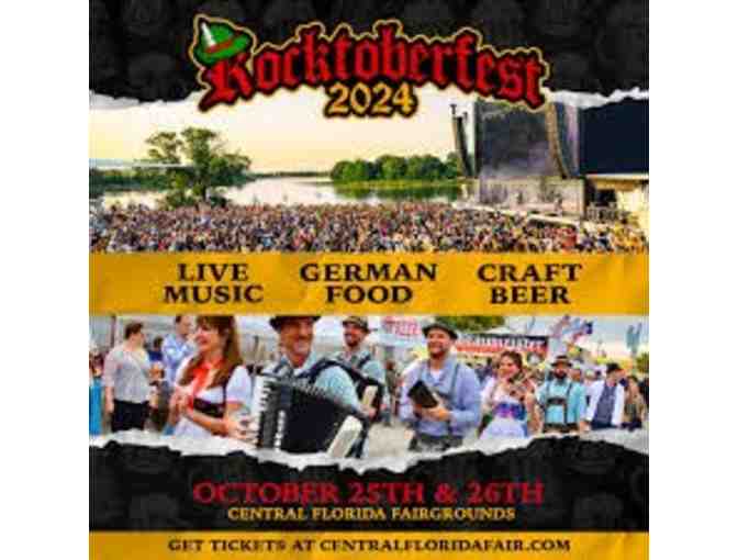 4 VIP Tickets to Rocktoberfest 2024 at the Central Florida Fairgrounds