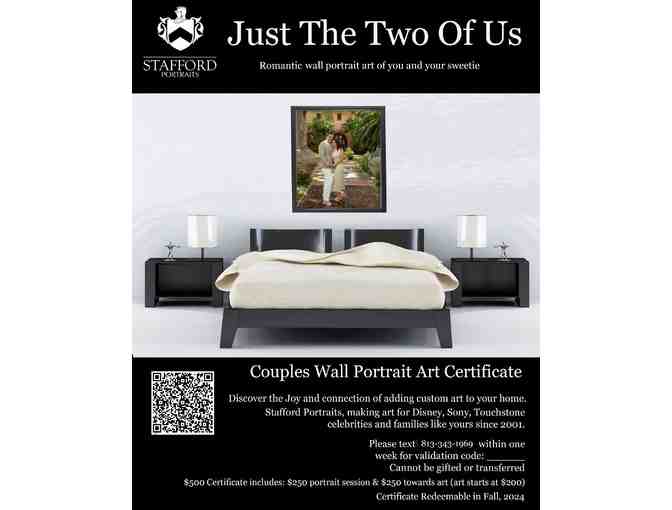 Family Wall Portrait Art Certificate - Just the Two of Us - Photo 1