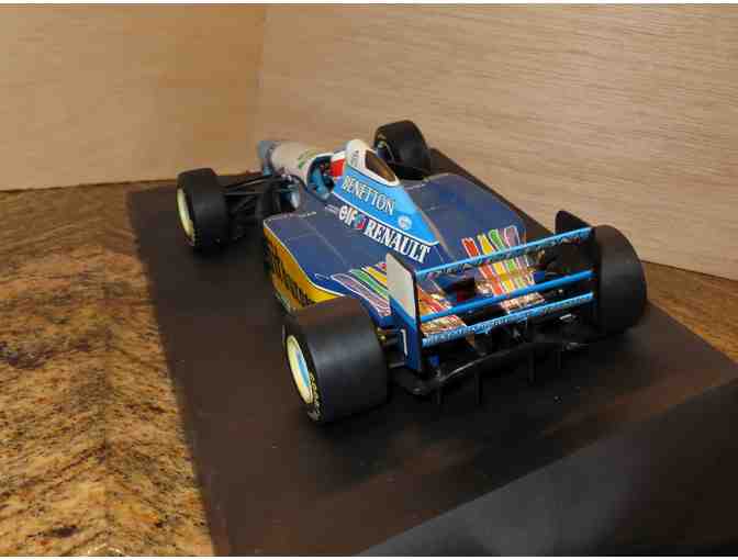 Renault Elf F-1 Gran Prix Race Car Model on Platform