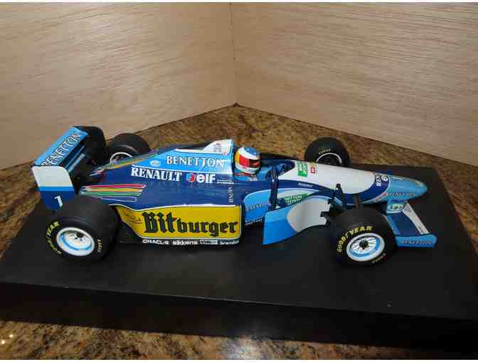 Renault Elf F-1 Gran Prix Race Car Model on Platform