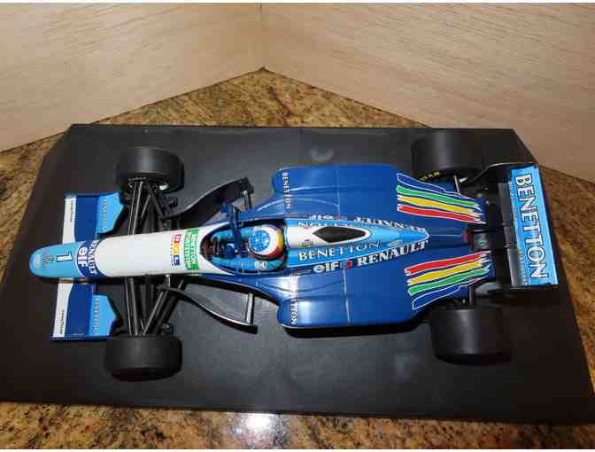 Renault Elf F-1 Gran Prix Race Car Model on Platform