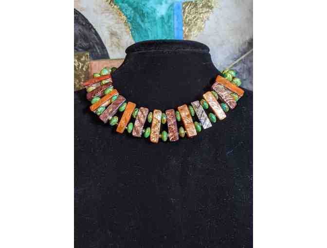 'Peas and Carrots' Necklace and Bracelet