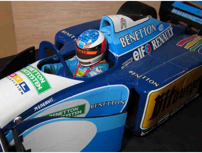 Renault Elf F-1 Gran Prix Race Car Model on Platform