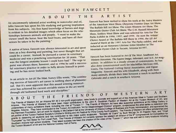 Signed LE Print of 'The River's Warning' by John Fawcett