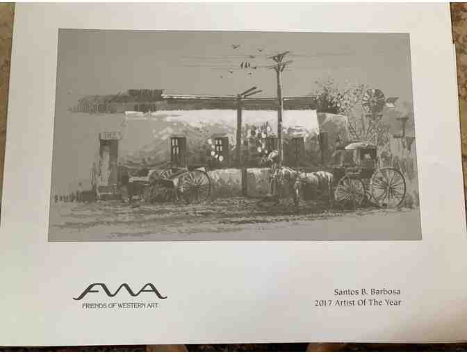 Signed LE Print of 'Tucson's Past' by Santos Barbosa