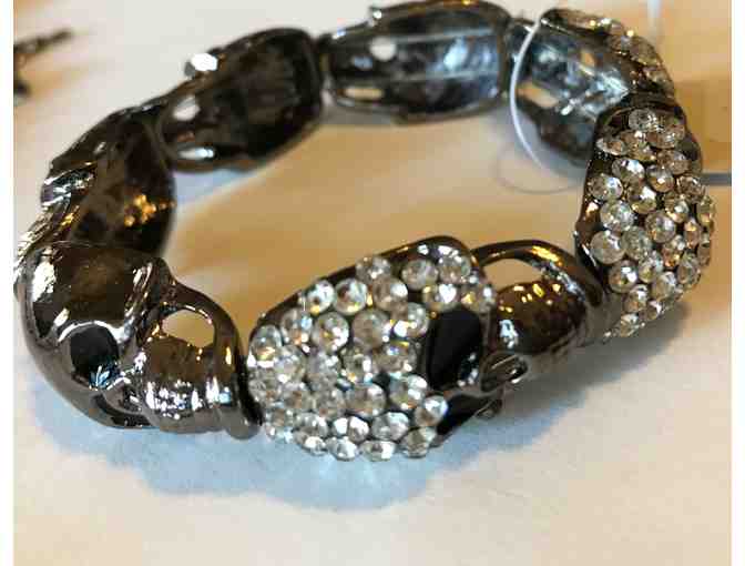 'Day of the Dead' necklace, bracelet and earrings