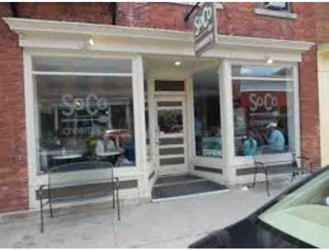 Two $25 gift certificates to SoCo Ice Cream