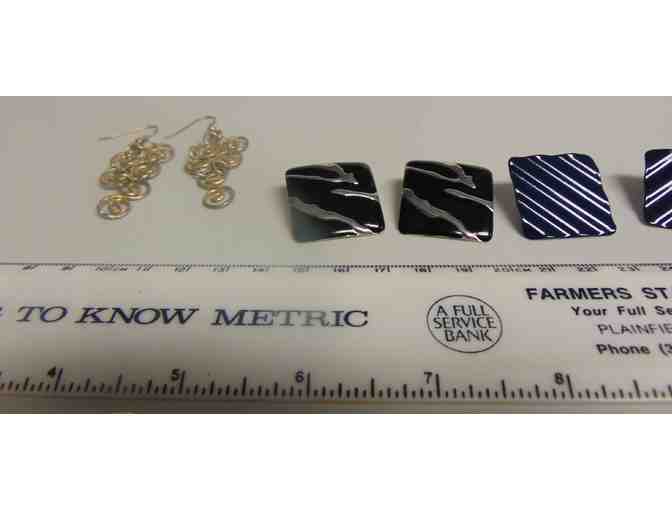 Eleven Vintage Costume Jewelry Earrings