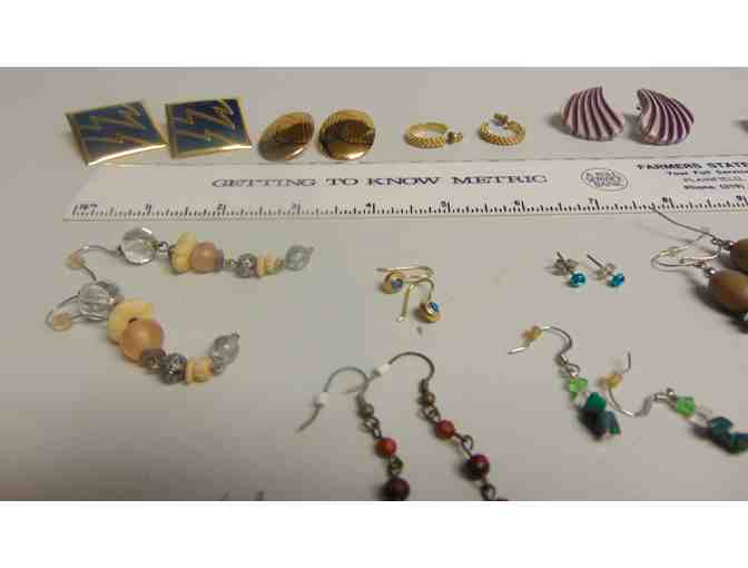 15 Pair Vintage Pierced Earrings