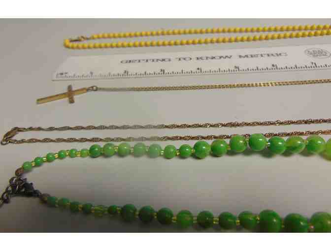 Four Vintage Costume Jewelry Necklaces