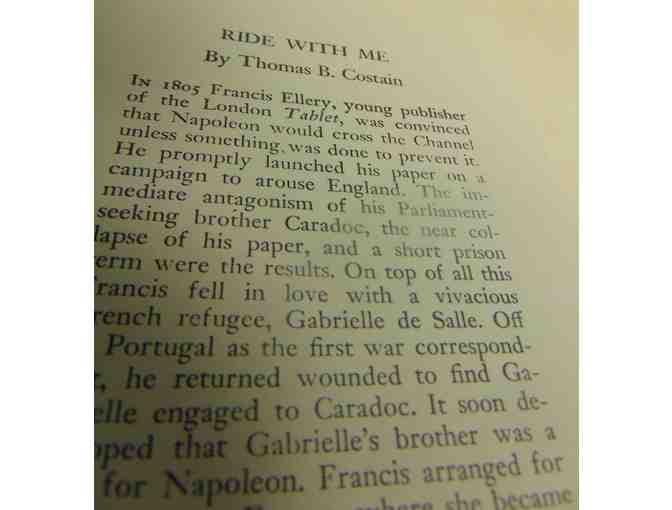 Collectible Vintage Book: Ride With Me by Thomas B. Costain