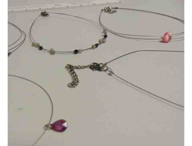 Five Unique Wire/Layered Vintage Necklaces