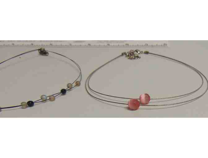 Five Unique Wire/Layered Vintage Necklaces