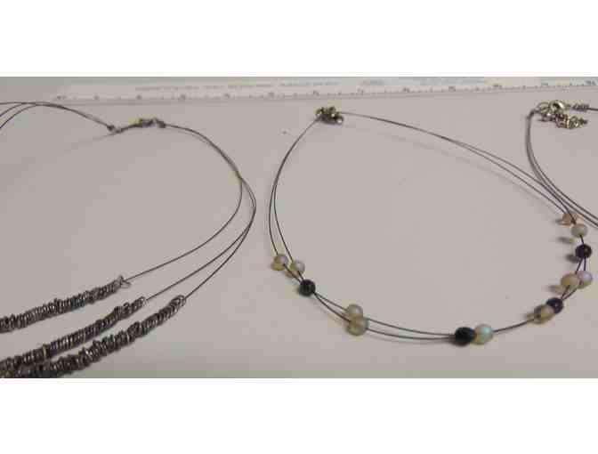 Five Unique Wire/Layered Vintage Necklaces
