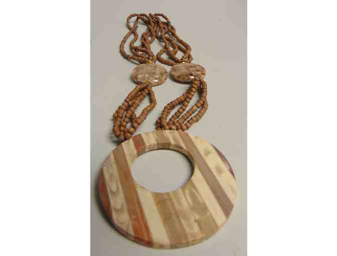 Vintage inlaid Turquoise Bracelet and Two Unique Vintage Necklace