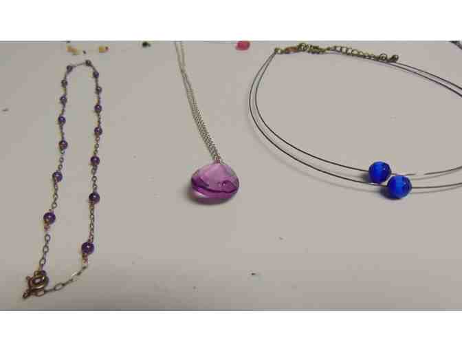 Eight Vintage Necklaces/1 very small Bracelet