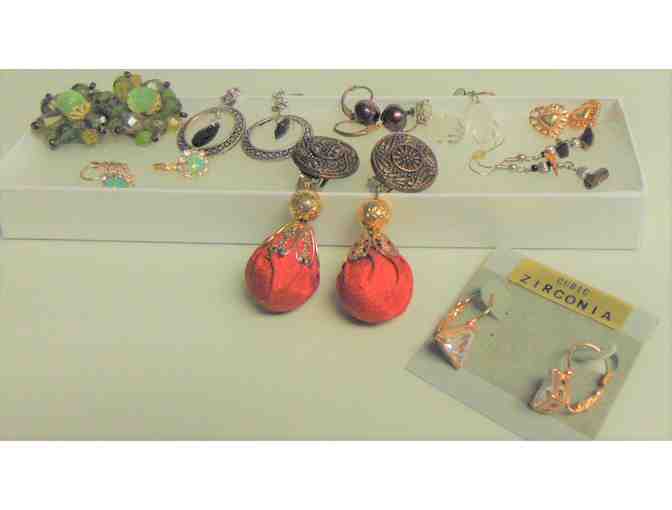 Nine Pair of Vintage Earrings