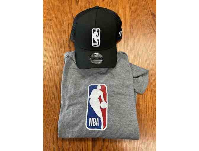 NBA Products - Wilson Emirates NBA Cup Ball, Hats, Shirts and Leather Bound Notebook