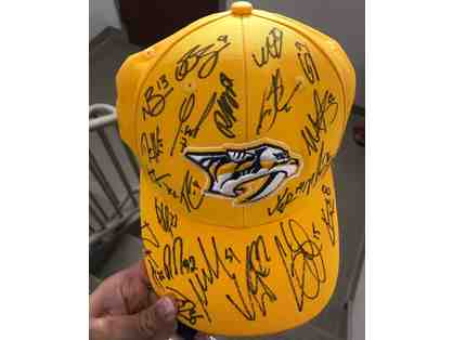 Team Autographed Preds Hat