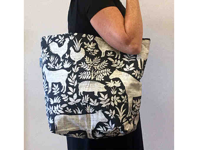 Farm Fun Tote Bag - Handmade & Reversible!