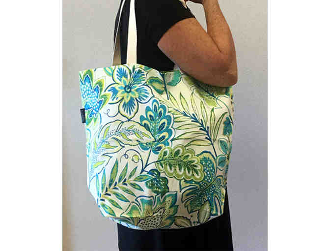 Tropical Floral Tote Bag - Handmade & Reversible!