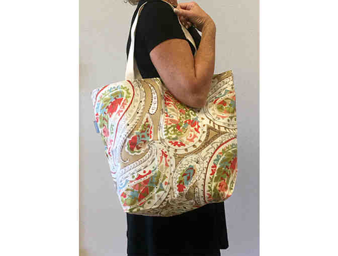 Paisley Tote Bag - Handmade & Reversible!
