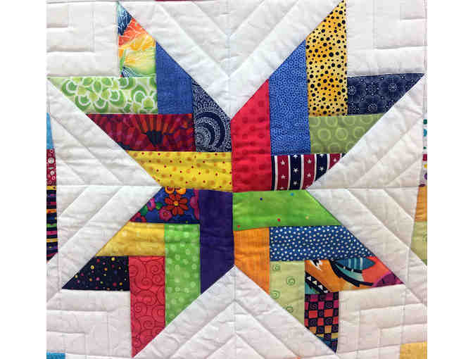 Handmade Colorful Lap Quilt