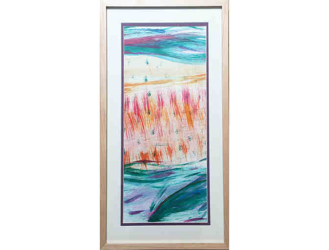 'First Sunset with Rain' by Brandon Stratton, Acrylic Painting in Frame