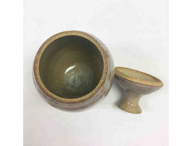 Light Stoneware Bubble Jar by David Weinstein