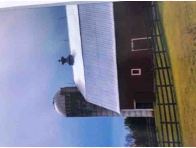 Lovely Vermont Landscape Photograph *BARN, Mountains and Sky!