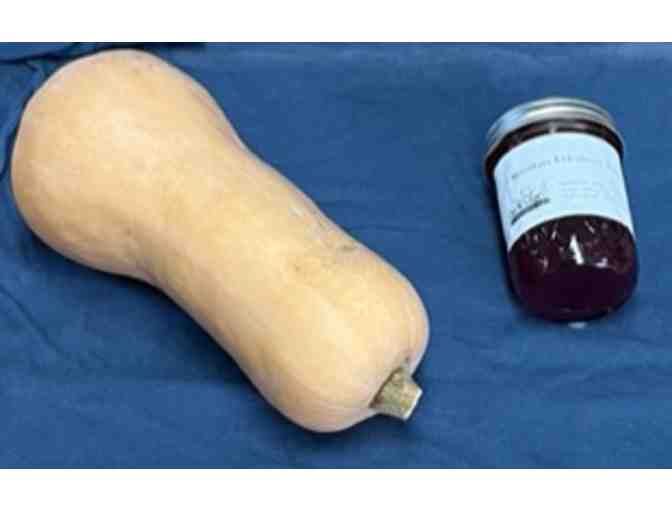 Gifts from FLATLANDER FARM in South Starksboro *Shirt, Elderberry Syrup, Squash