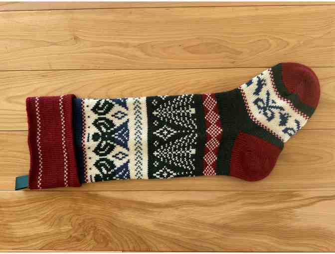 Terrapin Knits Wool Christmas stocking with an angels - Photo 2