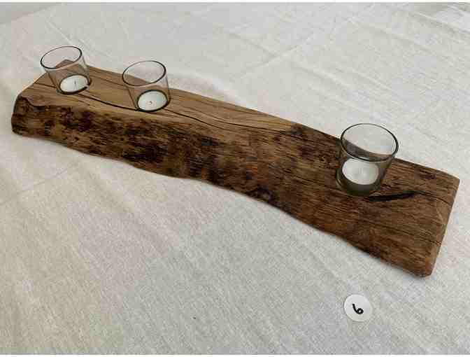 TAST Centerpiece - Rustic Centerpiece with 3 Votives