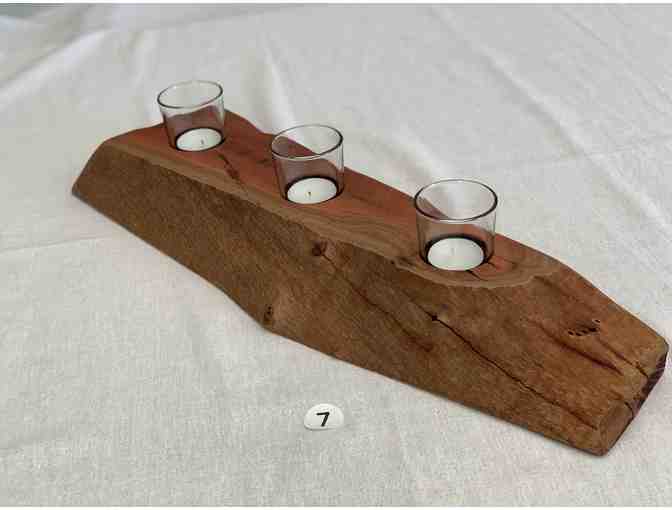 TAST Centerpiece - Rustic Centerpiece with 3 Votives