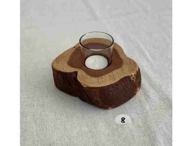 TAST Centerpiece - Small Rustic Round Centerpiece with Votive