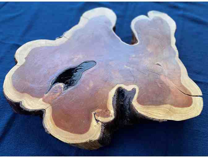 TAST Centerpiece - Large Round Rustic Wood Centerpiece