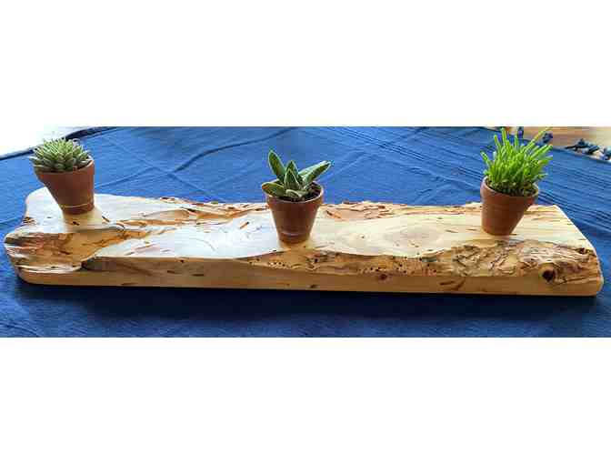 TAST Centerpiece - Small Light Wood Organic Rectangle Centerpiece