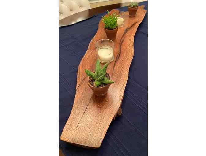 TAST Centerpiece - Dark Long Wood Centerpiece